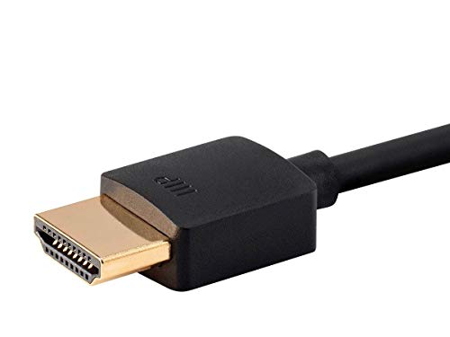 Image of Monoprice 8K Ultra High Speed Slim HDMI Cable - HDMI 2.1, 8K@60Hz, 4K@120Hz, 48Gbps, HDR, VRR, 3ft, Black