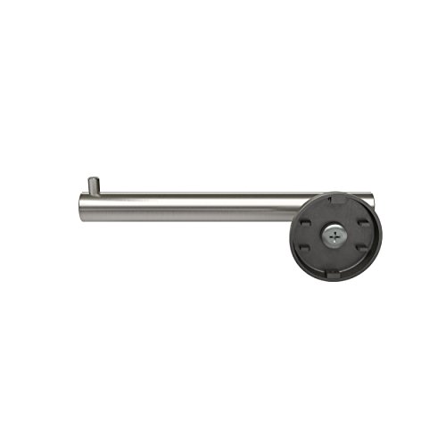 Image of Amerock Arrondi 7-1 /4 inch Stainless Steel Single Post Toilet Paper Holder | Decorative bathroom hardware in durable Stainless Steel construction; mounting hardware included for easy installation