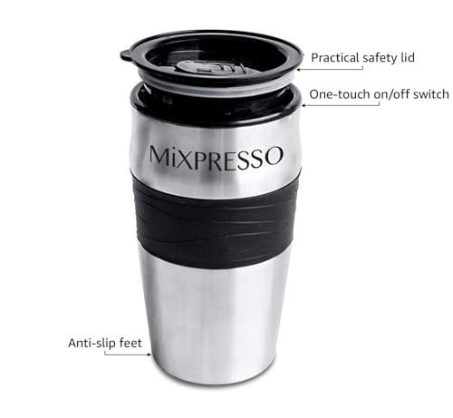 Mixpresso-Personal-Single-Serve-Coffee-Maker-14oz-Travel-Mug-Drip-Small-Coffee-Maker-Tumbler-Auto-Shut-Off-Reusable-Filter-Compatible-with-Coffee-Grounds Mixpresso Personal Single Serve Coffee Maker 14oz Travel Mug Drip Small Coffee Maker Tumbler Auto Shut Off Reusable Filter Compatible with Coffee Grounds