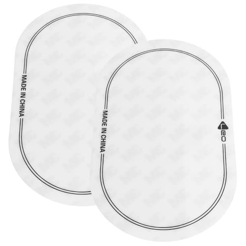 Abaodam 2pcs Drum Kit Screen Protector Strengthen Drum Accessories Scribe Pads Cover Drum Kit Supplies Neoprene Drum Sticker Snare Drum Shield Drum Skin Patch Drum Protector White