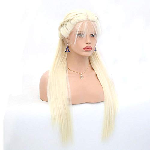 Maramma Parrucca treccia bionda leggera con parte