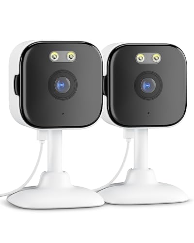 ANBIUX Camera Surveillance WiFi,2K Camera Interieur,Caméras de Surveillance 2.4/5G,Vision Nocturne Couleur, Sirène,Détection Humaine,Audio Bidirectionnel,2P