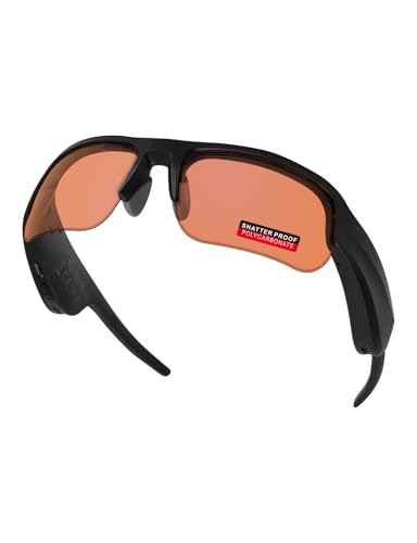 Image of PRO+ Polycarbonate Non-Polarized Replacement Lenses & Nose Pads for BOSE Tempo BMD0011 Sunglasses - HD Orange