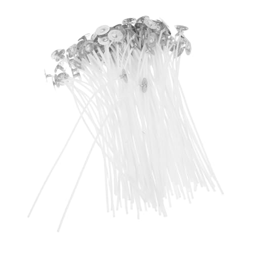 300 mechas de algodón preenceradas flexibles 10 cm