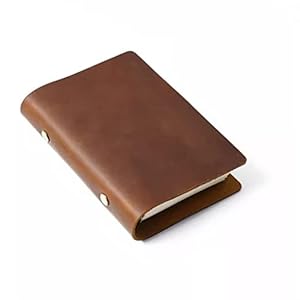 TAHALI Ledergebundenes Laborbuch Vintage Notizbuch