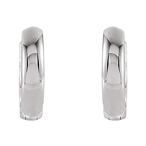 9.5x2.25mm Hinged Hoop Huggie Earrings Small (9.5mm x 2.2mm)2