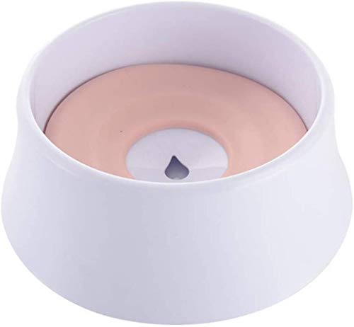 DHGTEP Cuenco de Agua para Perros, Cuencos para Mascotas Sin Goteo y Antisalpicaduras, Cuenco de Agua para Mascotas, Cuenco de Agua para Perros Sin Derrame 1200Ml (Color : Pink) Cover