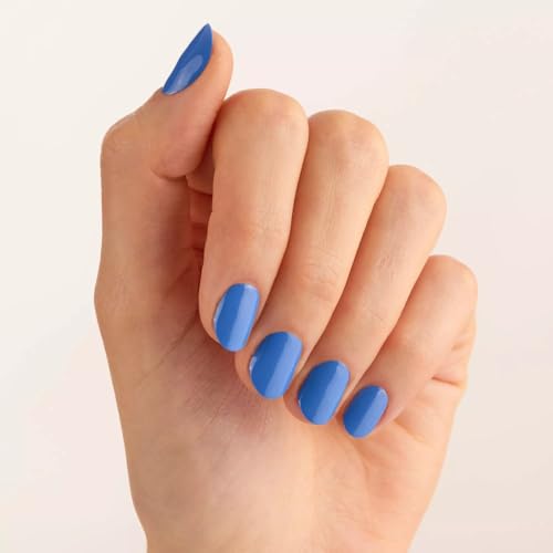 Image of Essence gel nail colour 51 SOMEONE LIKE blue, gel nail polish, high-shine finish, long-lasting colour, 8 ml