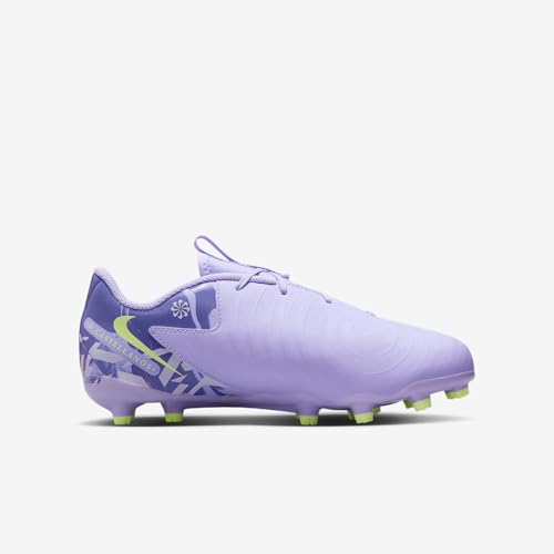 Nike United Jr. Phantom GX 2 Academy Big Kids' MG Low-Top Soccer Cleats (HF1502-500, Purple Agate/Barely Volt)3