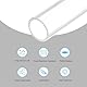 QUARKZMAN PVC Transparent Rohr, Innendurchmesser 14mm Durchmesser 18mm LÄNGE 150mm Acryl Kunststoffrohr für Lampenbau, Stehlampen, Möbel