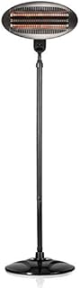 Heizstrahler, Wickeltisch-Wärmestrahler, 3 Heizstufen (650, 1350, 2000W) mit Splitterschutz und Kipp- Abschaltung, Standfuß - 2 in1 (auch zur Wandmontage geeignet)