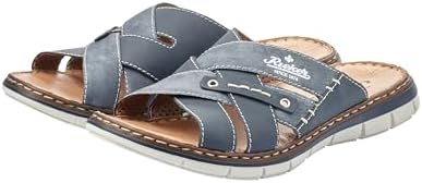 Rieker Men's 25199 Mules, Blau (Denim/Jeans / 14), 43 EU 9 UK | Image 4
