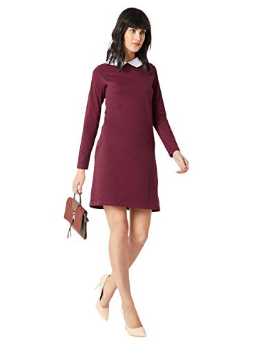 Image of Miss Chase Women's Cotton Collared Shift Dress