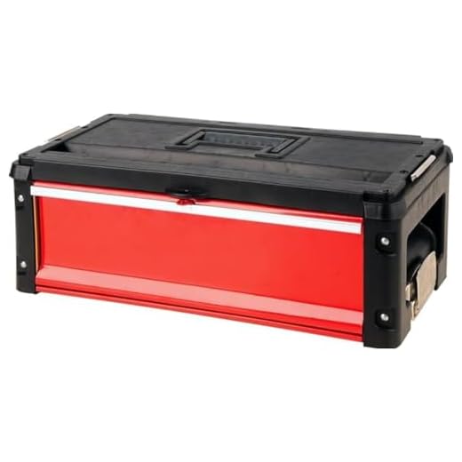 Yato BOX W. 1 DRAWER, YT-09108, Schwarz/Rot