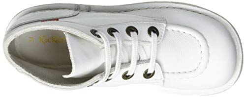 Kickers collo a Maglia, Stivaletto, Bianco, 36 EU