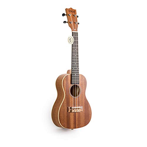 Coco – Ukulélé soprano en acajou avec cordes Aquila et accordeur à pince (53,3 cm) - Les Beatles, Paul McCartney, John Lennon, RIngo Starr, George Harrison Coco - Ukulélé soprano en acajou avec cordes Aquila et accordeur à pince (53,3 cm) – Image 3