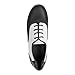 Linodes PU Leather Lace Up Tap Shoe Dance Shoes for Women and Men's Dance Shoes-Black/White-4.5M