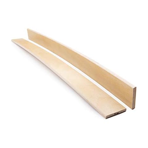 Pack of 5 Curved Beech Wood Bed Slats Cover