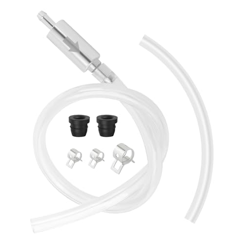 Brake Bleeder Hose One Way Check Valve,Anti-Backflow Brake Bleeder Kit with Hoses & Clamps & Screw Caps,One Way Brakes Bleeders Valve for Motorcycle/Car Clutch System