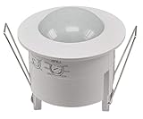 LEISTUNG - Der weiße Einbausensor eignet sich für die meisten auf dem Markt befindlichen Lampen und Leuchten. Led-Lampe 1 bis 300 Watt für induktive Lasten wie Led-Röhren, Led-Leuchtstoffröhren, Led-Leuchtmittel, Led-Glühlampen. Herkömmliche Halogen Lampen 10 bis 1200 Watt für ohmsche Lasten.