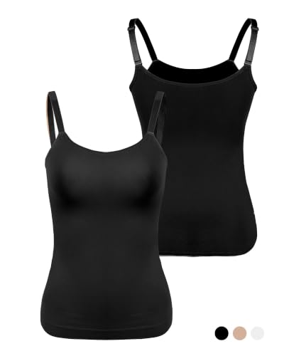 Inyself Shapewear Tank Top for Women, Tummy Control Cami - image 7