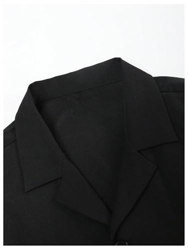 Men's 2 Piece Set Short Sleeve Button Down Shirts and Drawstring Pocket Pants Vacation Beach Outfits4