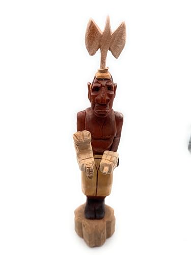 Estatua de madera religiosa Obba 17.5 pulgadas