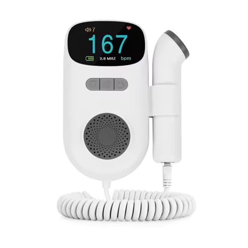 Doppler portátil 2.5 MHz Pantalla LCD a color, 20 ml de gel gratis, manual de instrucciones en francés
