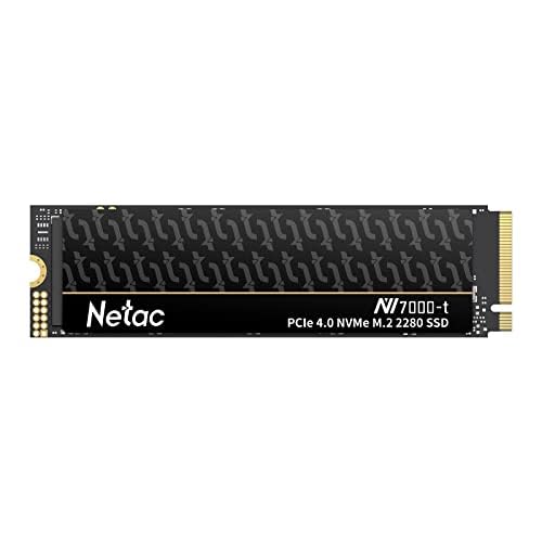 Netac NV7000-t 4TB NVMe 1.4 Internal Solid State Hard Drive M.2 SSD PCIe 4.0 High Speeds Up to 7300MB/S for PC, Laptops,Computer