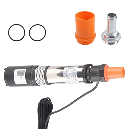 Solar Water Pump, 12 VDC Submersible Pump, 10m Head Submerged Pump, for Pond Swimming Pool, Sump Pumps