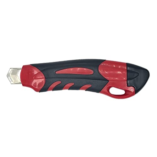 Profi Cuttermesser Universalmesser mit Softgriff und 18mm Abbrechklinge - 48er-Pack