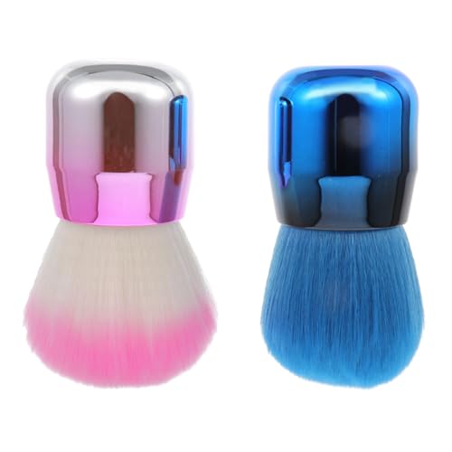 TOGEVAL ?俣ェフェイスパウダーブラシ 軽量携帯用メイクアップツール 高耐久合成繊維使用 化粧下地 ルースパウダー対応 レディース向け実