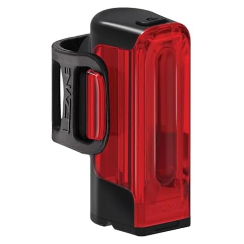 LEZYNE Strip Drive Bicycle USB Rechargeable IPX7 Waterproof Red LED Rear Light w/Multiple Solid & Flash Modes | Silicone Rubber Mounting Strap Included, Black, 300 Lumens/USB-C Cover