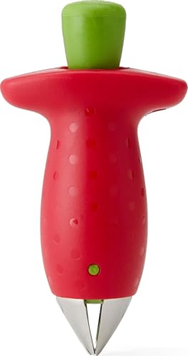 Chef'n Original Stem Gem Strawberry Huller, Red/Green - 102-138-005