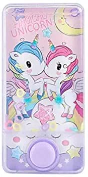 Trendy & Handy Unicorn Cartoon Transparent Water Game for Kids | Ring Game, Handheld Game, Water Video Game Console for Kids