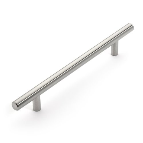 Dynasty Hardware P-1004-SN European 8-3/4" Bar Cabinet Pull Satin Nickel (1 Pack)