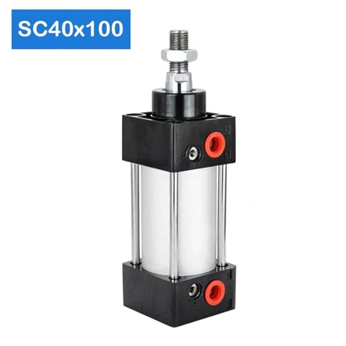 Piston pneumatique SC40X100 double effet pour motorisation et poussée fluide
