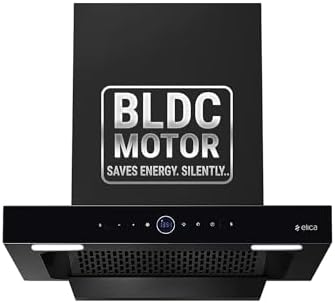 Elica 60cm 1600 m3/hr BLDC Filterless Autoclean Kitchen Chimney with 15 Years Motor & 5 Years Comprehensive Warranty | SPT PRO PLUS FL 600 BLDC HAC LTW MS NERO |Black| RPM Display| Touch+Motion Sensor