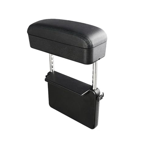 Accoudoir d'automobile noir universel avec boîte de rangement intégrée pour coude