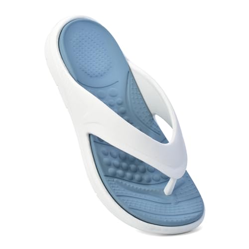 Image of YOHO Snugly Flip Flops for Men | Orthopedic Slippers & Relieving Acupressure | Waterproof Monsoon Footwear | Dual-Tone Design