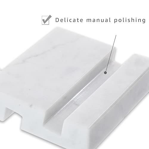Jimei Marble Cell Phone Stand Holder For Desk Counter, Table Or Nightstand Portable Universal Desk Stand For All Mobile Smart Phone Tablet Display Marble Office Desk Accessories #TOP3