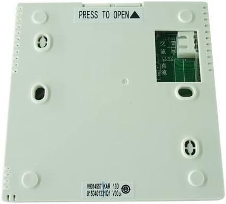 Back of the wired controller showing mounting points and wiring terminals CON1 and CON2.