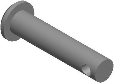 3/8 Dia, 1 3/8 Lg, Standard Clevis Pins, Steel (1 Each)