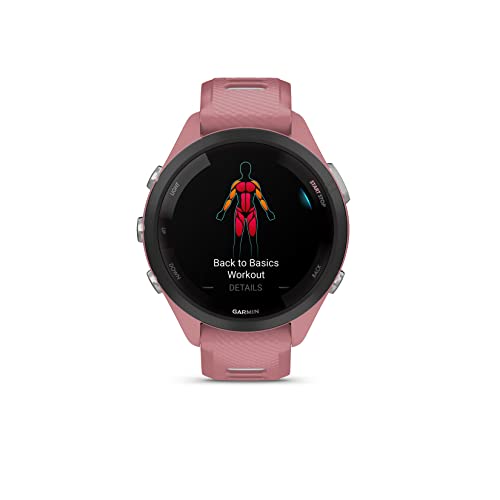Image of Garmin Forerunner 265S Music GPS Running Smartwatch,Amoled Touchscreen, Battery Upto 15 Days, HRV Status & Advanced Sleep Monitoring, SPO2,Morning Report, Track Running, Cross Training with Pink Band