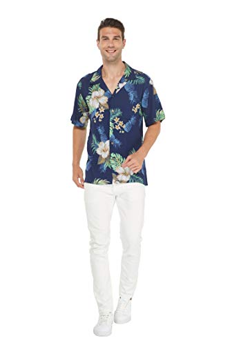 Image of Matchable Couple Hawaiian Shirt or Dress Signature Prints Pineapple | Sold Individually; Matchable Couple Collection; Soft Comfortable Fabric; Signature Tropical Prints; Vacation Ready