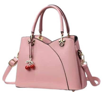 BOLSA FEMININA ELEGANTE E VERSÁTIL COM COMPARTIMENTOS INTERNOS ROSA