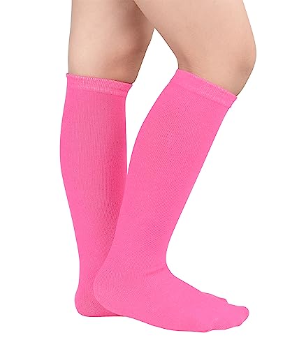 Zando Kids Soccer Baseball Football Softball Socks Cotton Girls Knee High Socks Uniform Socks for Boys Girls 3-12 years4