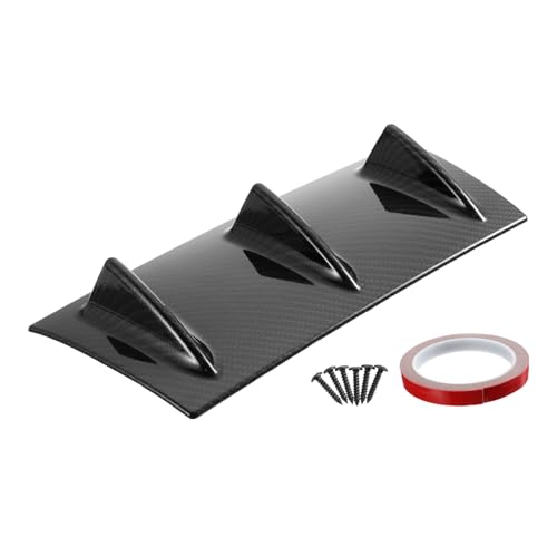 EPIGEIST 車用リアバンパーディフューザー スポイラー 取り付け簡単 耐久性 汎用バンパーダクト リップディフューザー 車体外装パーツ