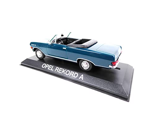 OPO 10 auto colección 1:43 Opel Rekord A Cabrio verde miniatura 5