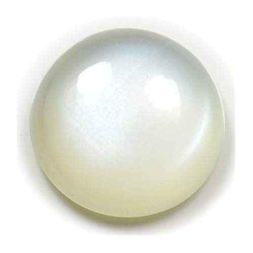 Pierre de lune blanche naturelle de 2 à 17 carats ronde pour création de bijoux